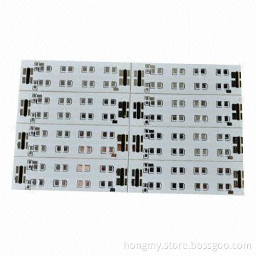 Aluminum PCB with Lead-free HASL Surface Finish for LED Products, 0.99mm Line Width